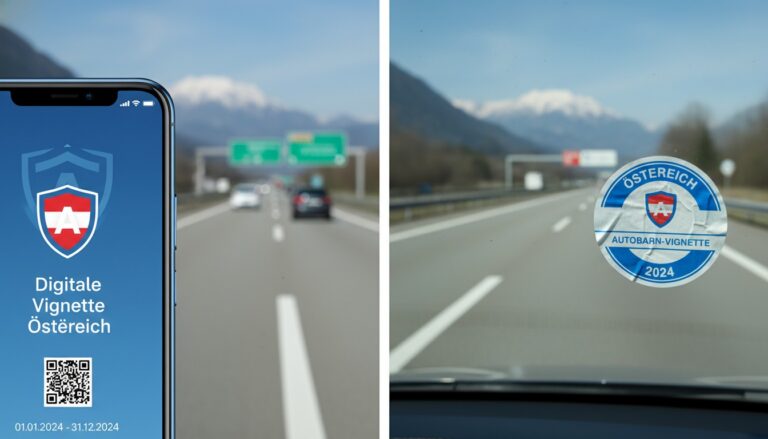 Digitale Vignette vs. Klebevignette: Vor- und Nachteile im direkten Vergleich